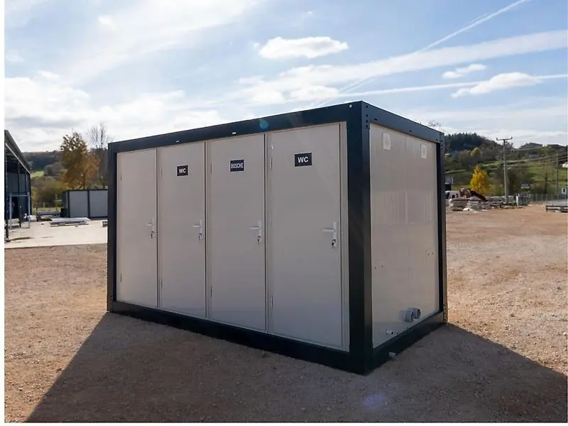 Sanitary container, 8 x (toilet + sink) 220×400